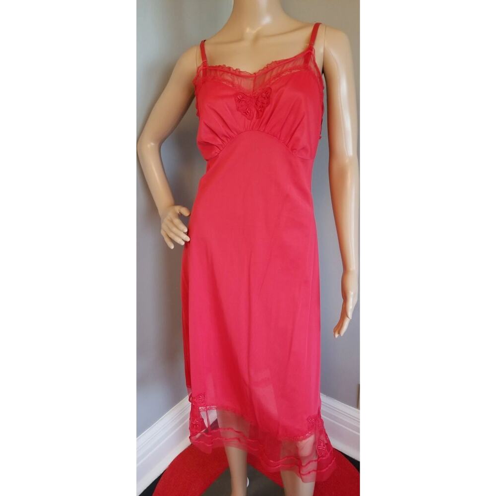 50s Vintage Red Hot Mojud Slip - M 36